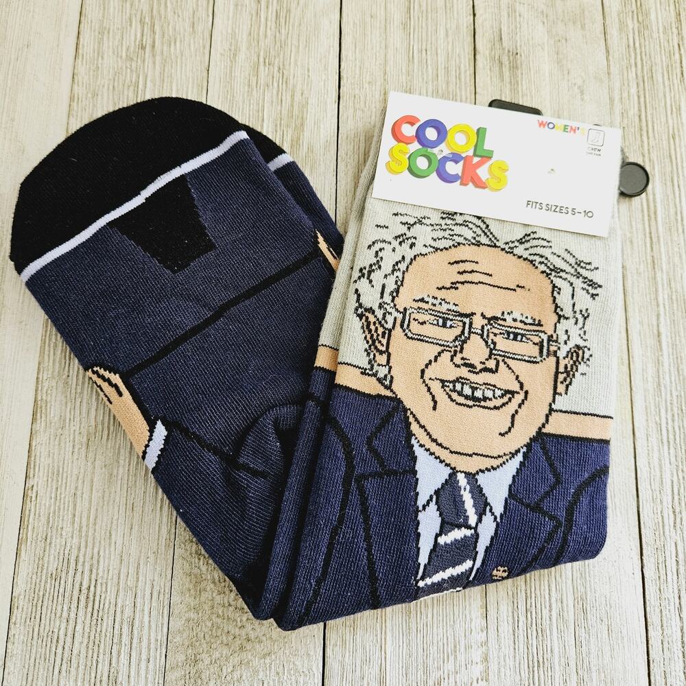 Size 5-10 Bernie Sanders Womens Crew Cool Socks